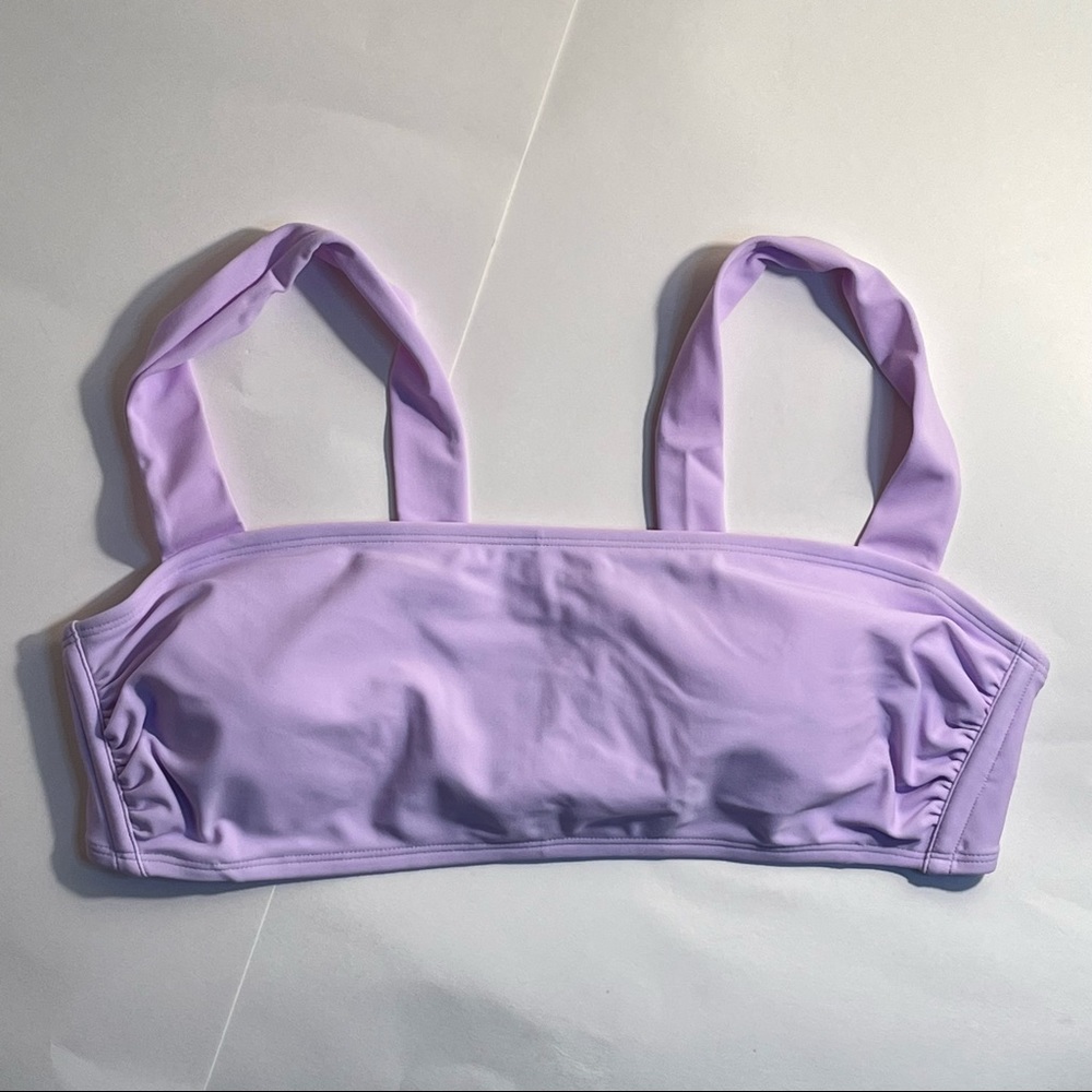 Lavender Bikini Swim Suit Top Size XL 12/14 New